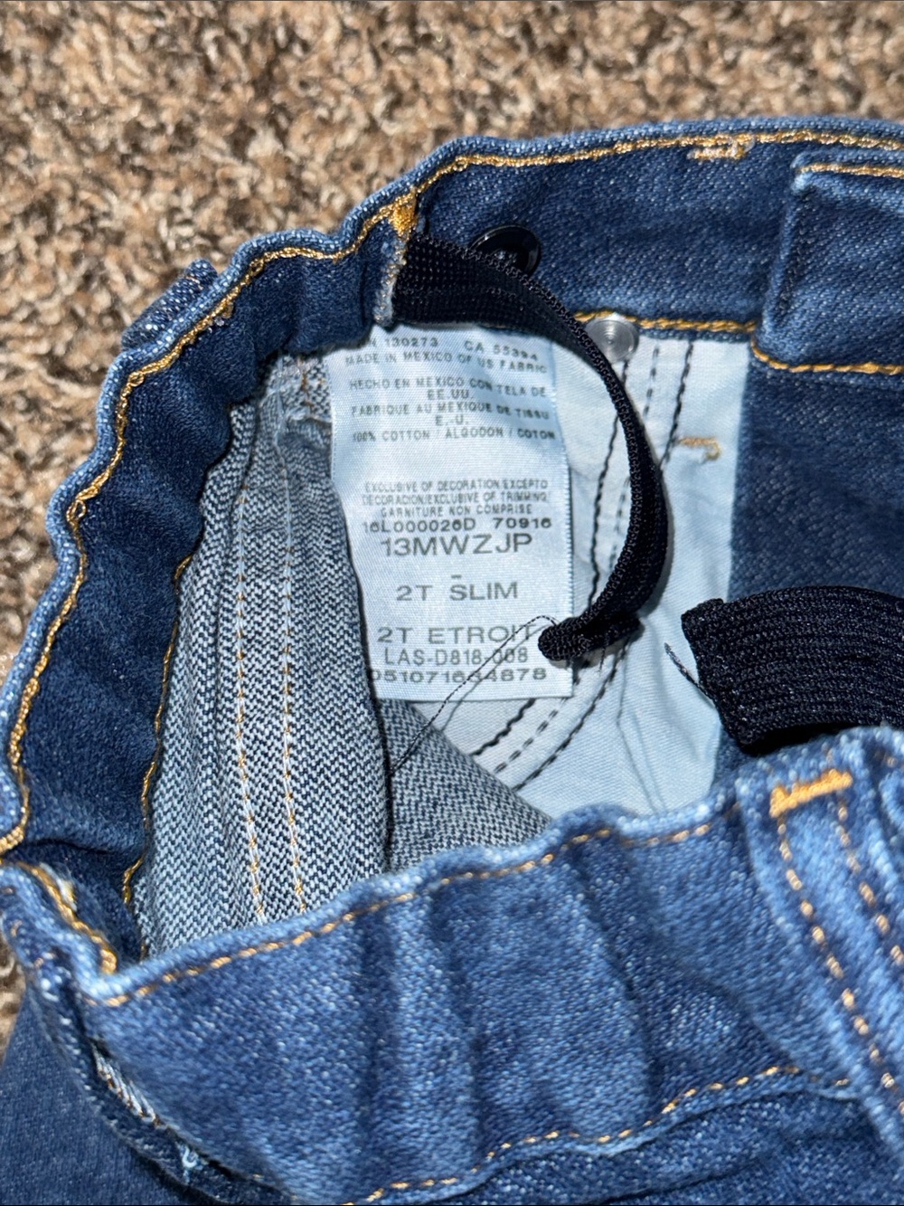 Wrangler Boys Jeans 2T Slim - Picture 2 of 7